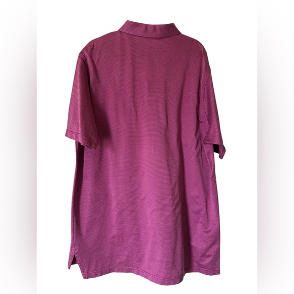 Peter Millar Mauve Micro Dot Cotton Polo Shirt XL Made in Korea - Picture 3 of 5